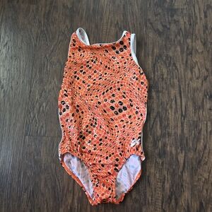 Orange Floral Swimsuit